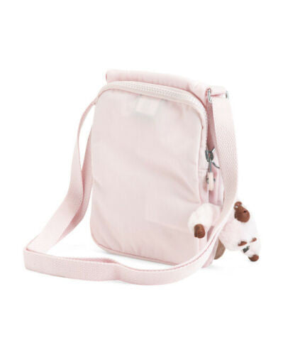 KIPLING " New Eldorado " Crossbody Bag CLOUD PINK TONAL Nylon