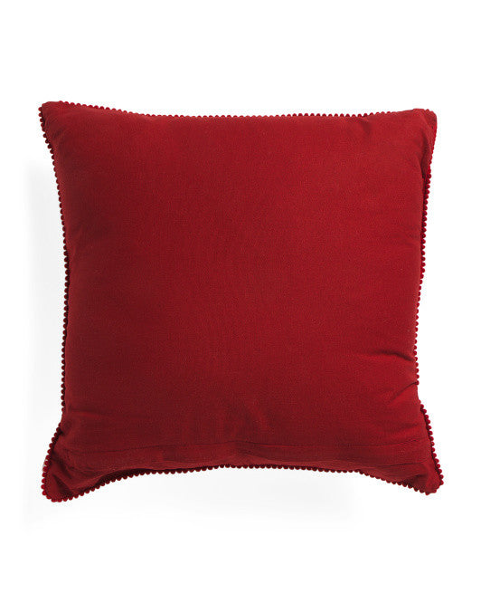 K&K 18x18 Dancing Christmas Flamingos Pillow