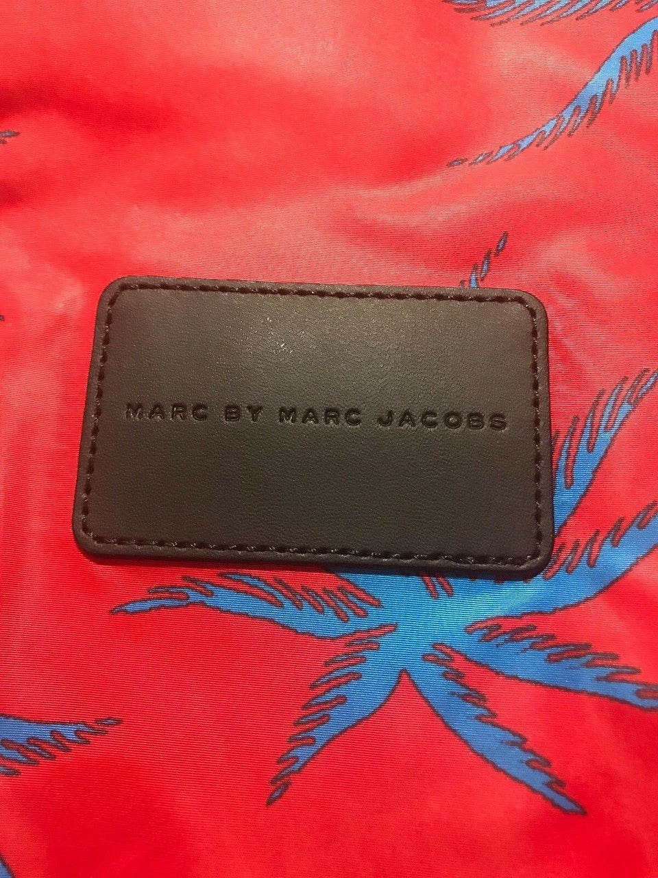 Large Backpack 12" x 18" Palm Red
