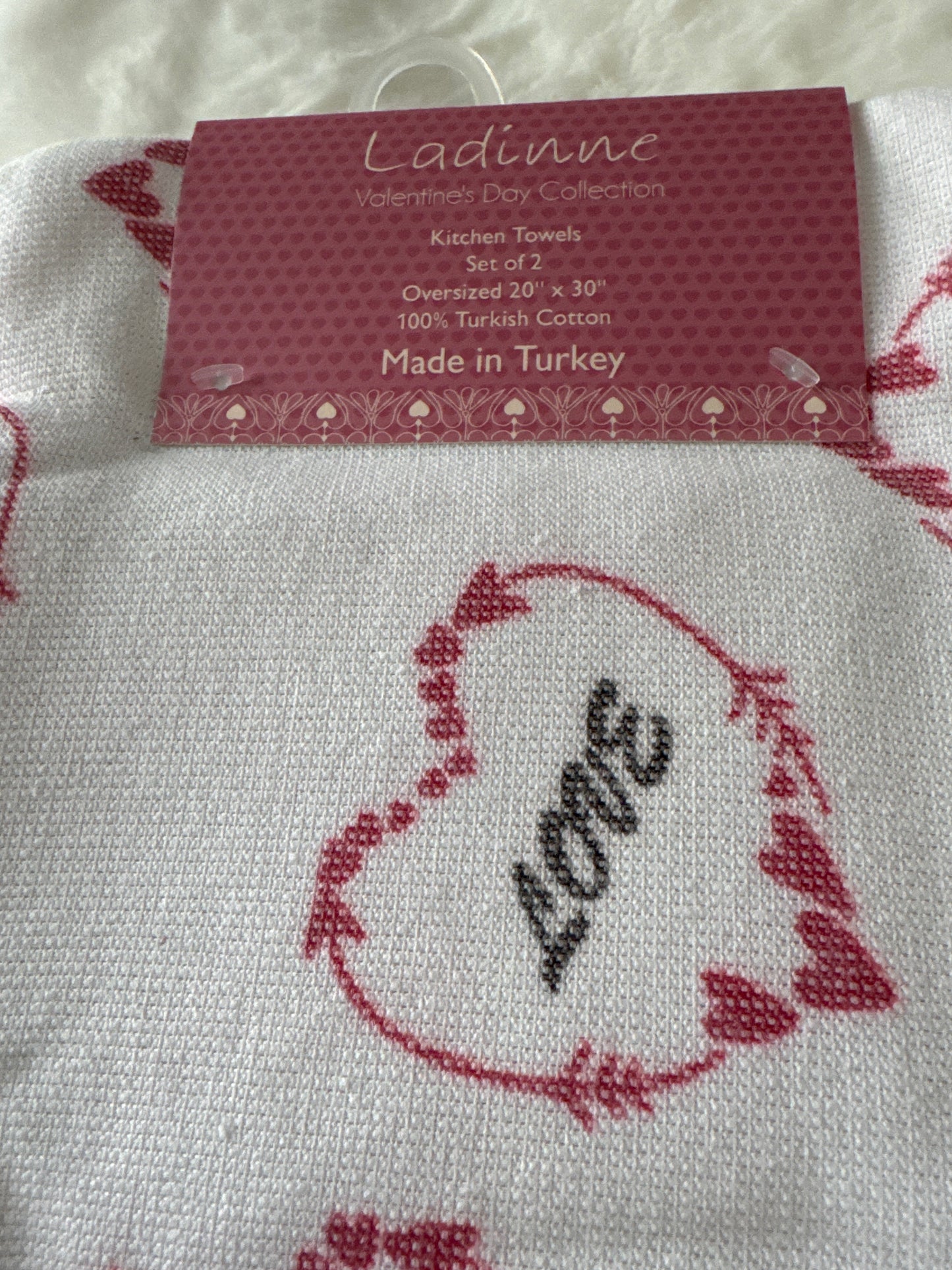 Set of 2 Kitchen Towels 100% Turkish  cotton TURKEY oversized 20” x 30”