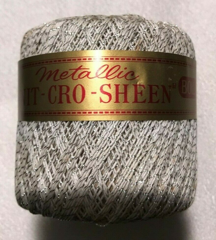 J & P Coats Metallic "Knit-Cro-Sheen" Multiple Colors