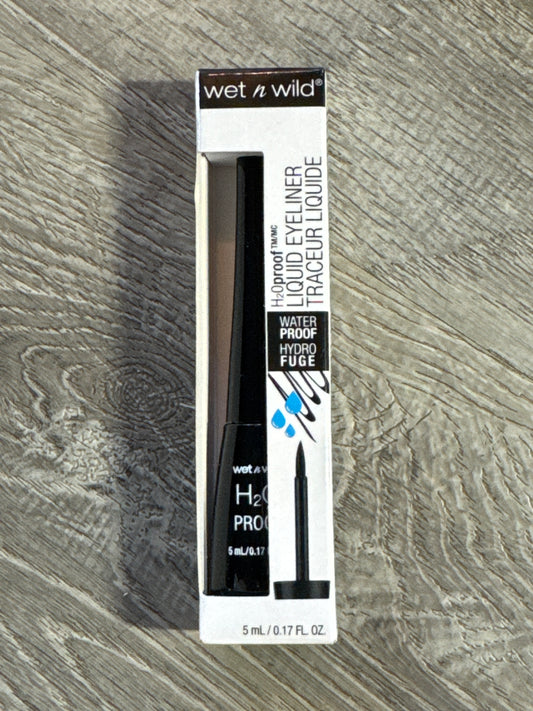 Wet n Wild H2OProof Liquid Eyeliner, Black 879, Waterproof, 0.17 fl oz