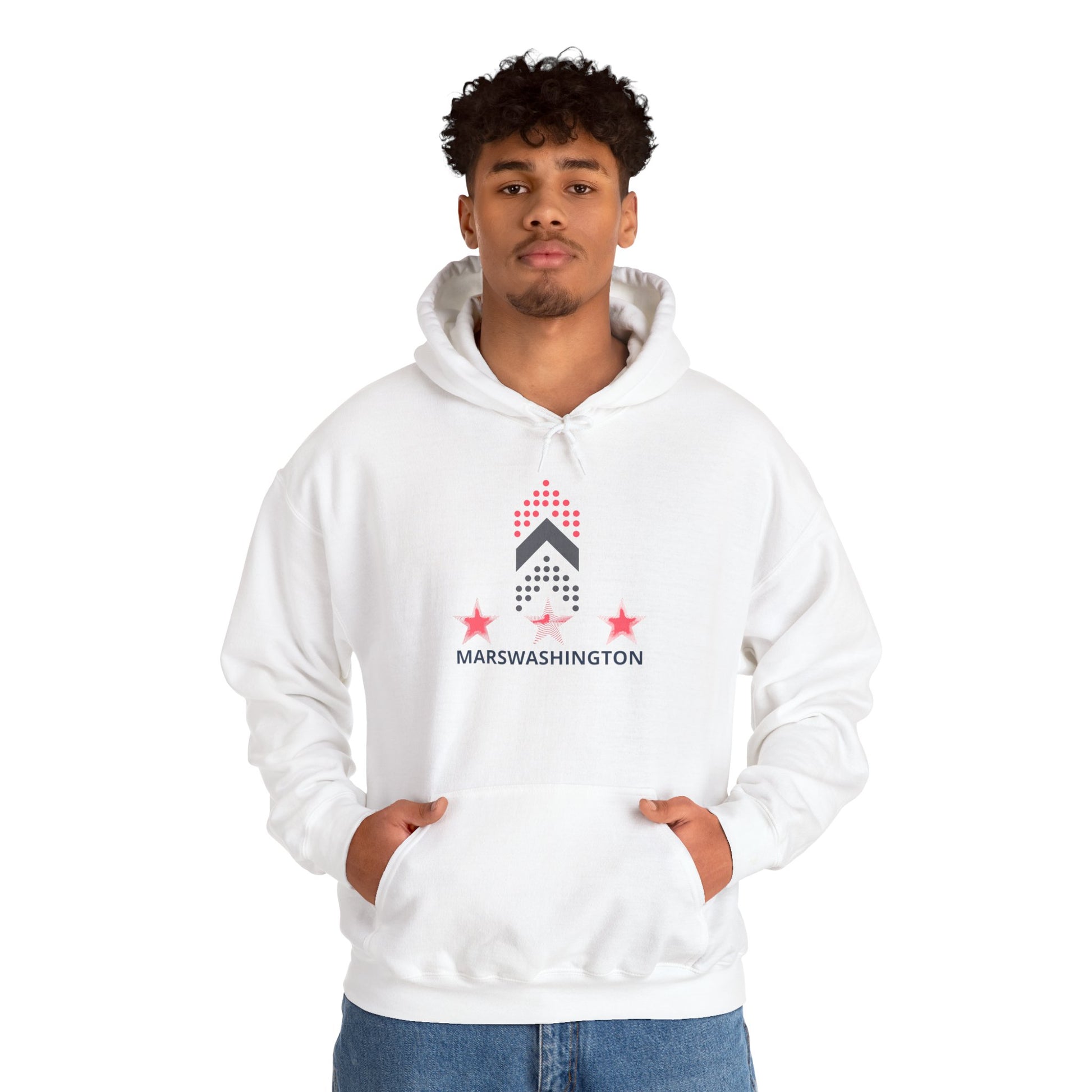 Unisex ITAALE MARSWASHINGTON hoodie with minimalist logo and kangaroo pocket