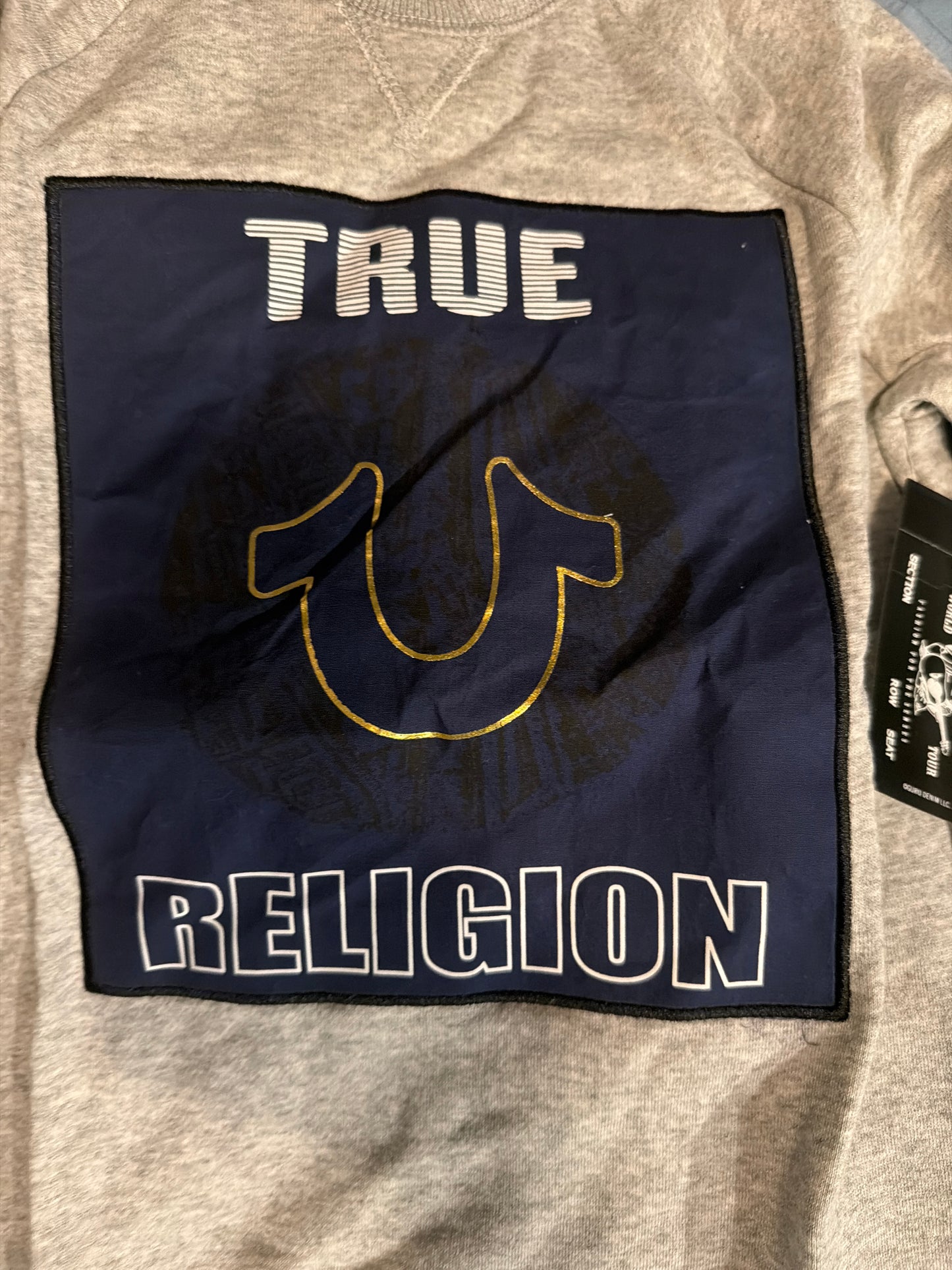 Juniors Logo Graphic Sweatshirt Heather Grey Size S