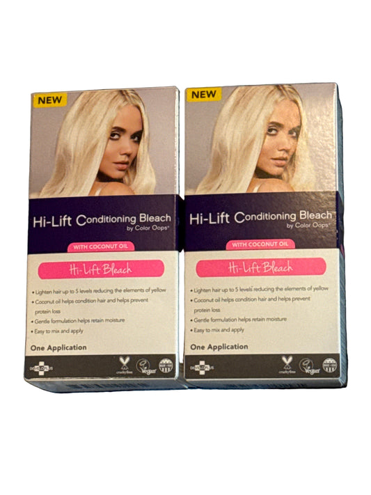 Hi-Lift Conditioning Bleach Kit with conditioning oils for hair lightening and moisture support