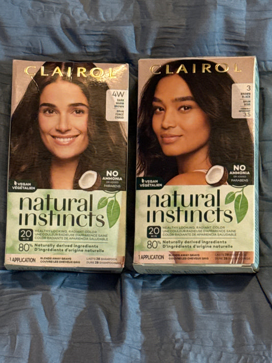 Clairol natural instincts 4w and 3