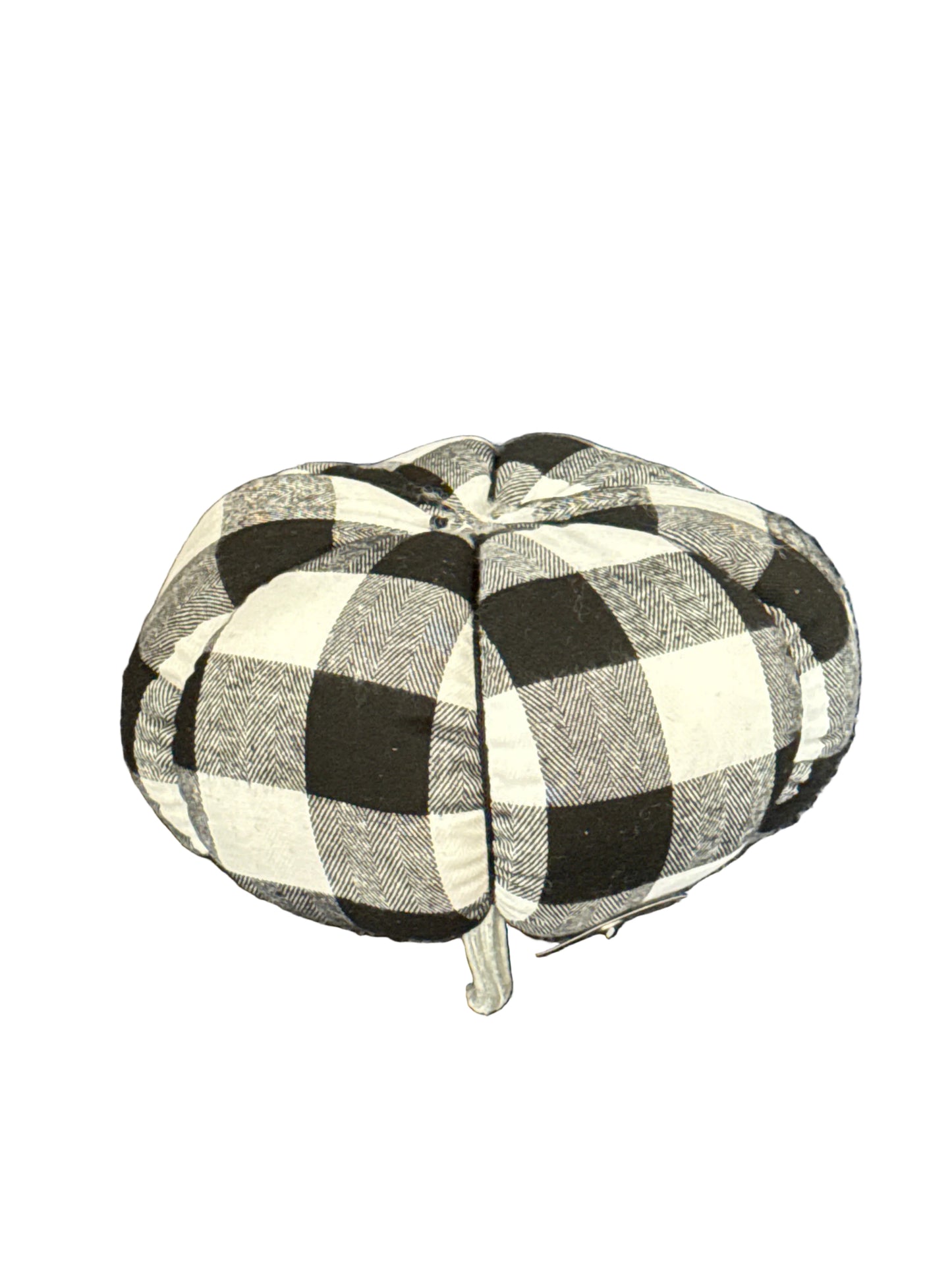 8 inch buffalo check pumpkin black / white
