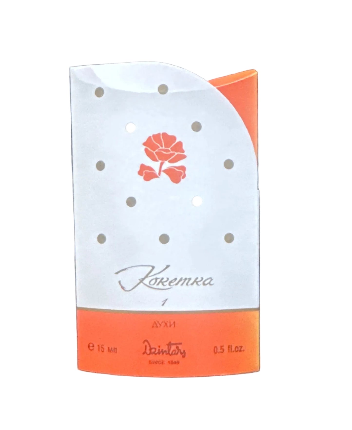 Coquette Kokete No. 1 amber eau de toilette bottle for women, 1.7 fl oz.