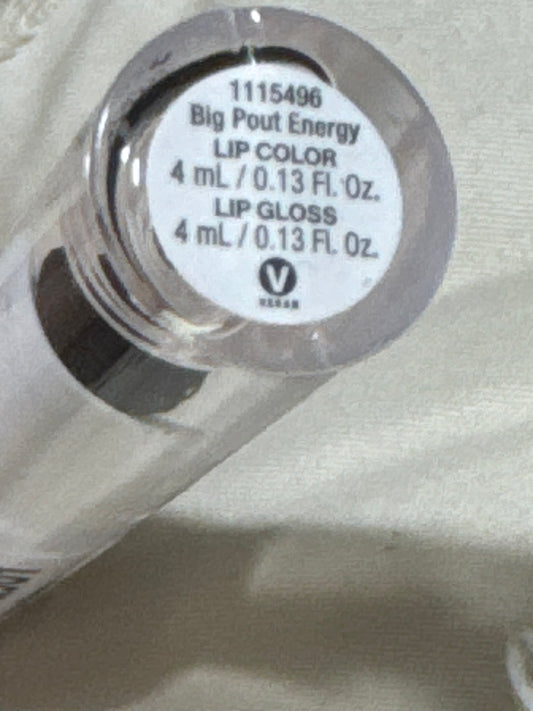 Wet n Wild Lock ‘N’ Shine Lip Color + Gloss 1115496 Big Pout Energy – 0.13 oz x 2