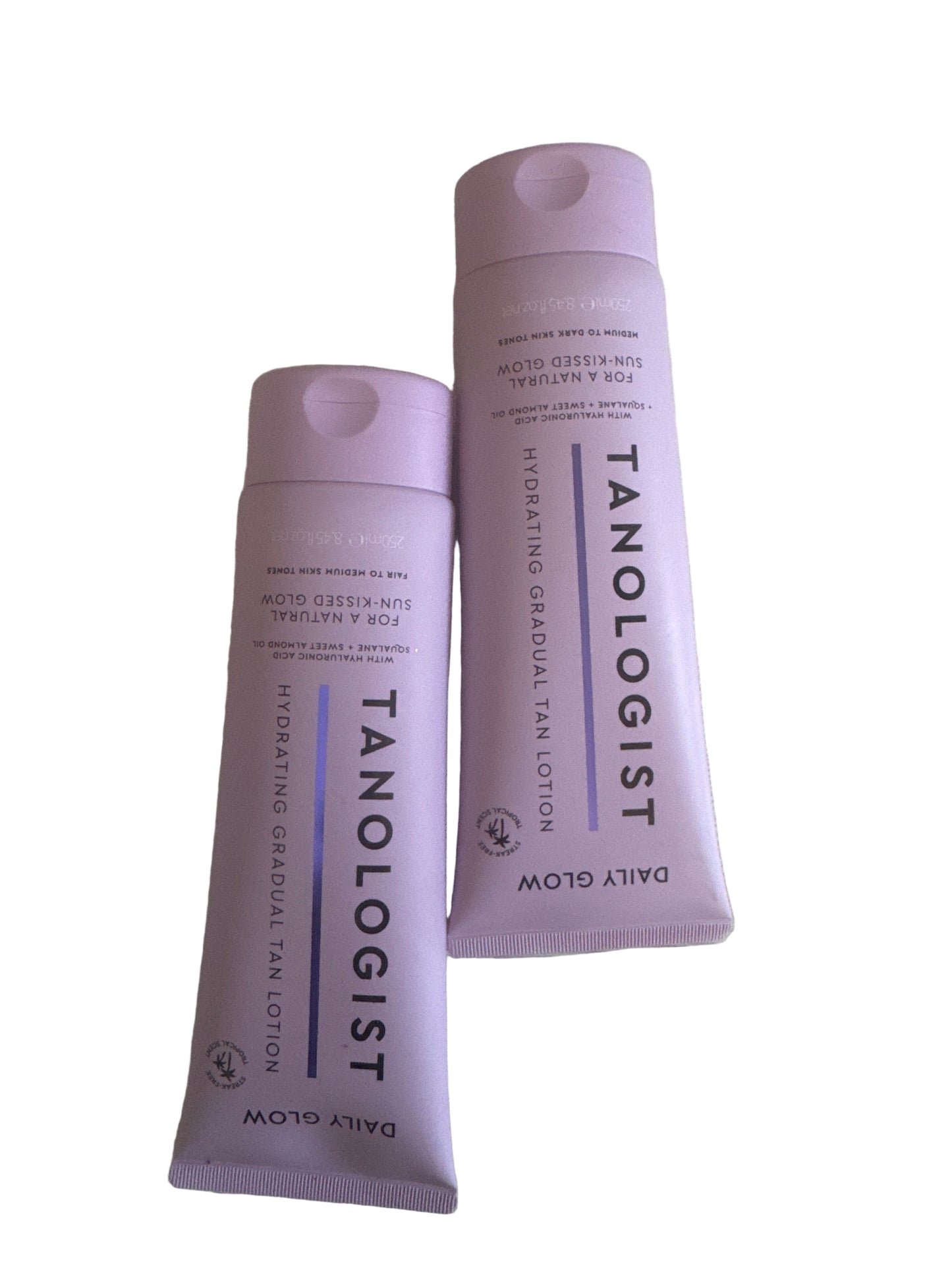 Tube of hydrating gradual tan lotion for daily glow