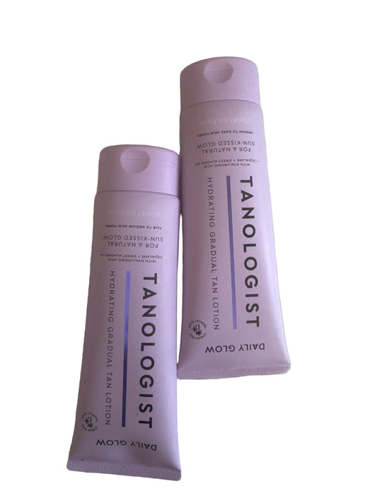 Tube of hydrating gradual tan lotion for daily glow