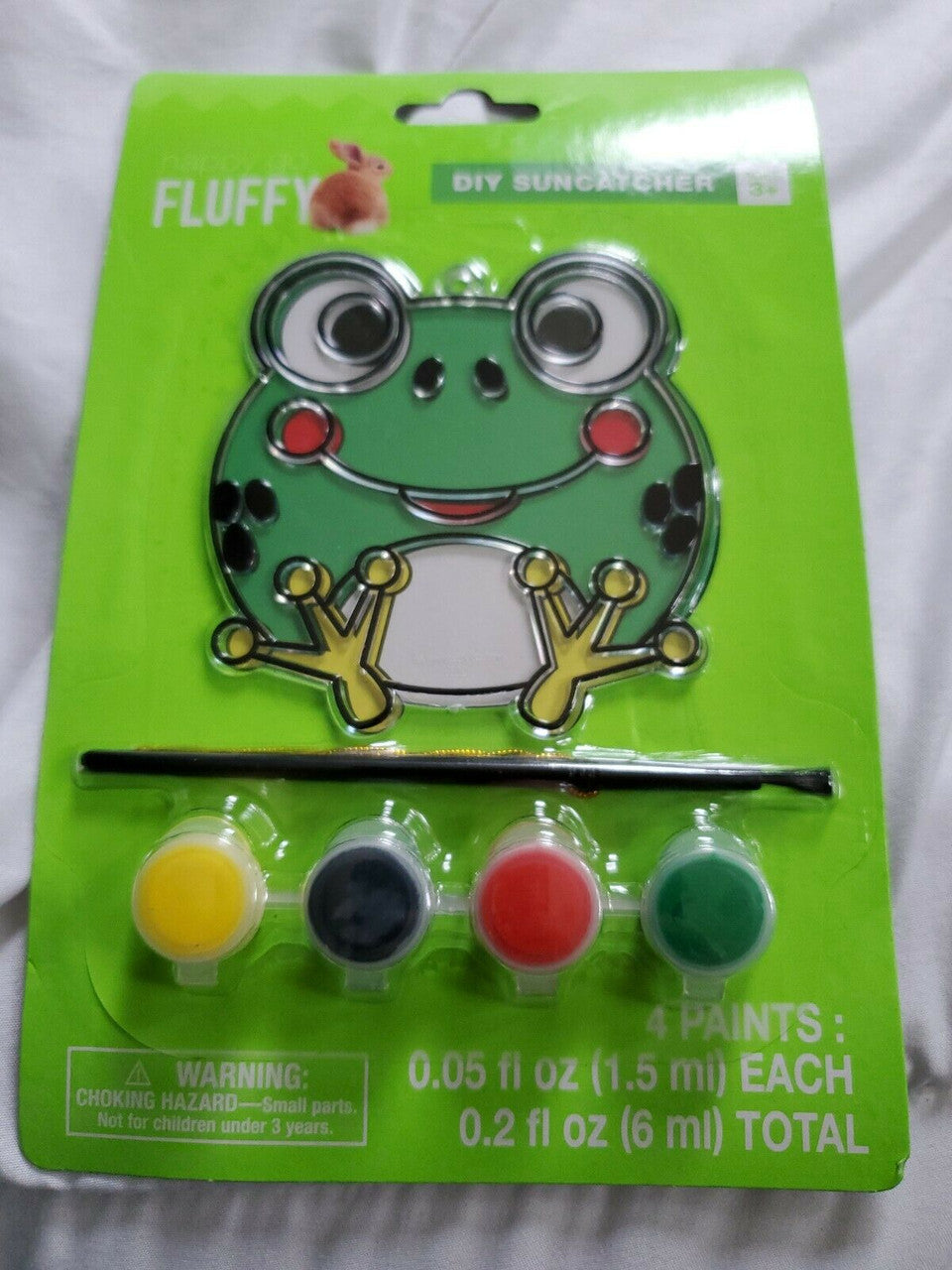 Fluffy Art FROG Children’s Make Your Own Fun Suncatchers Set 3+