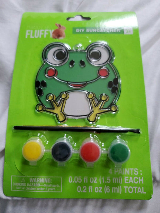 Fluffy Art FROG Children’s Make Your Own Fun Suncatchers Set 3+