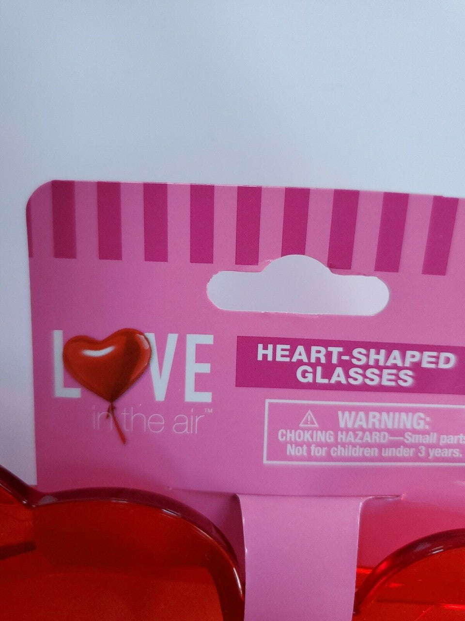 Heart Shape Red Novelty Glasses