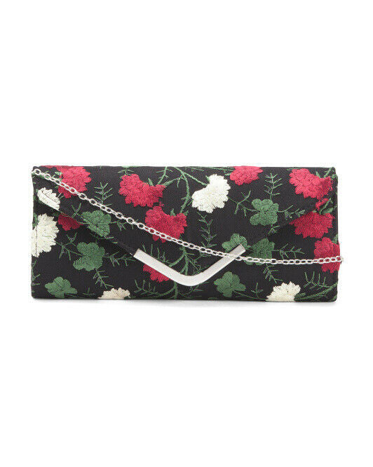 NINA Floral Envelope Clutch flowers