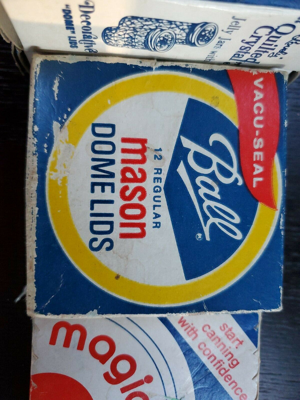 Vintage Ball Wide Mouth Canning Jar Lids  New Old Stock Lot of 4 2 sizes