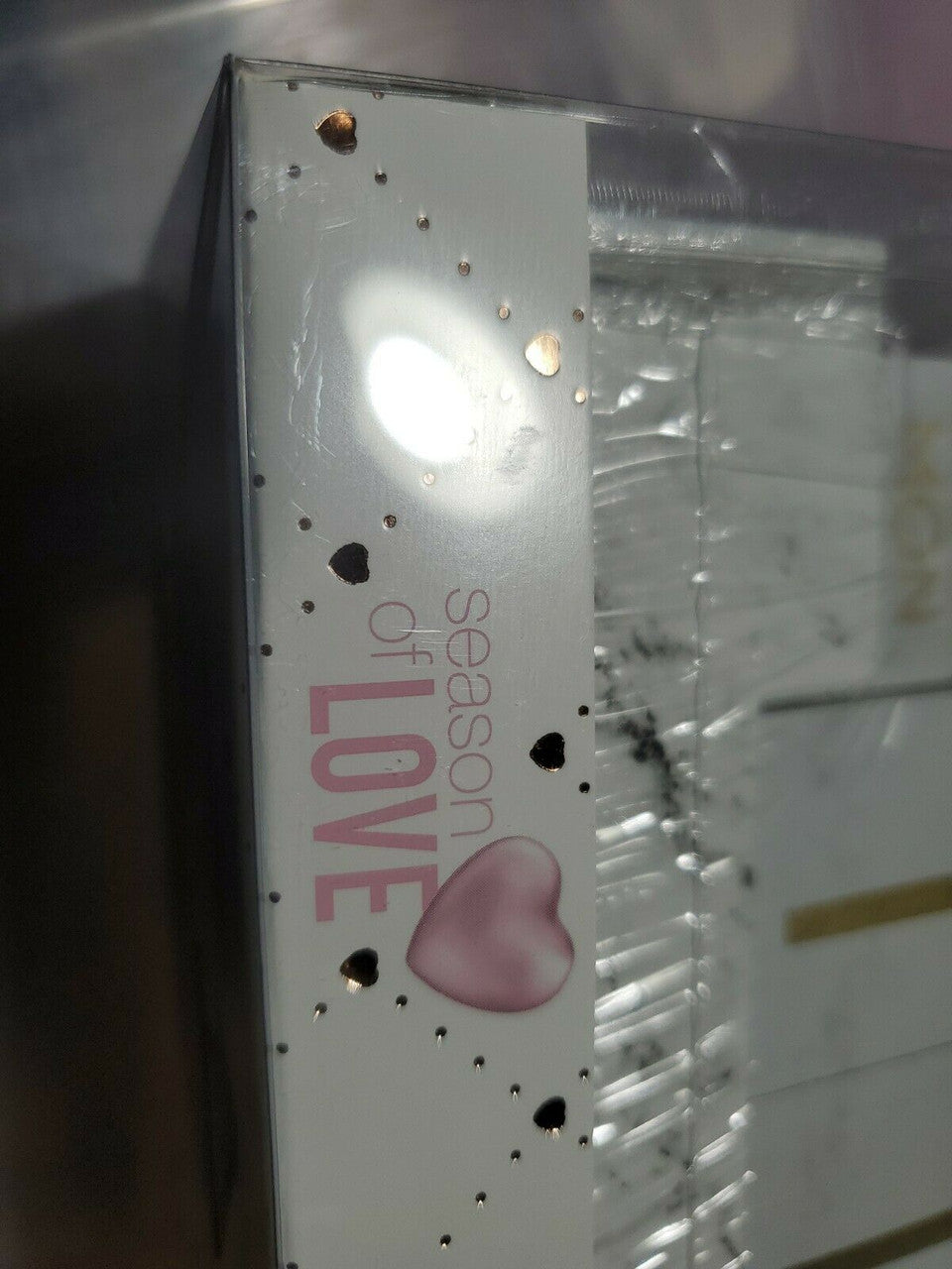 Love In The Air Wood Desk Block Date Calendar, Month & Day of the Week Perpetual