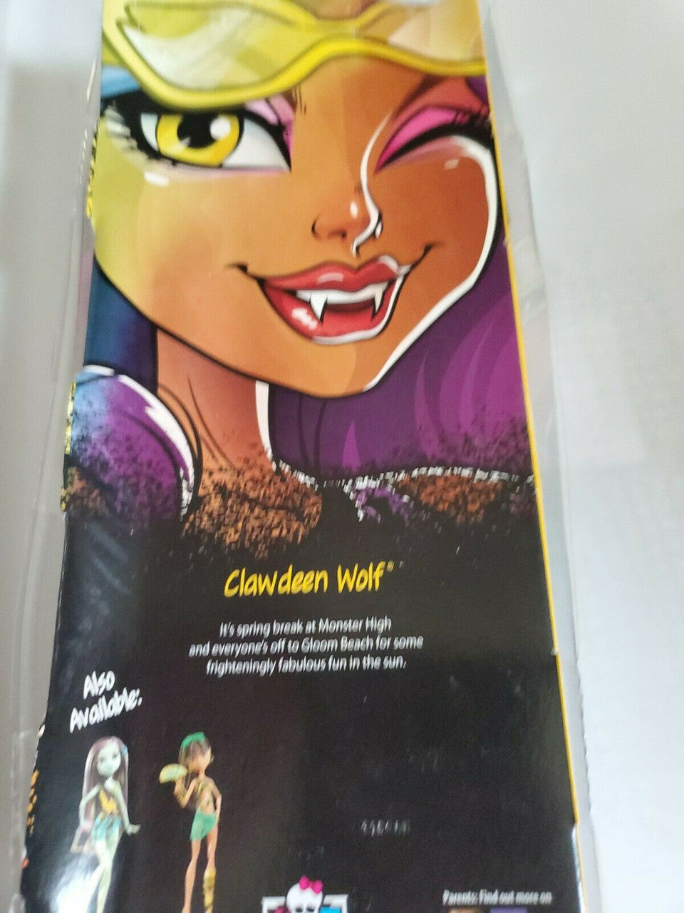 Monster High Clawdeen Wolf Doll GLOOM BEACH Bathing Suit Frisbee Werewolf