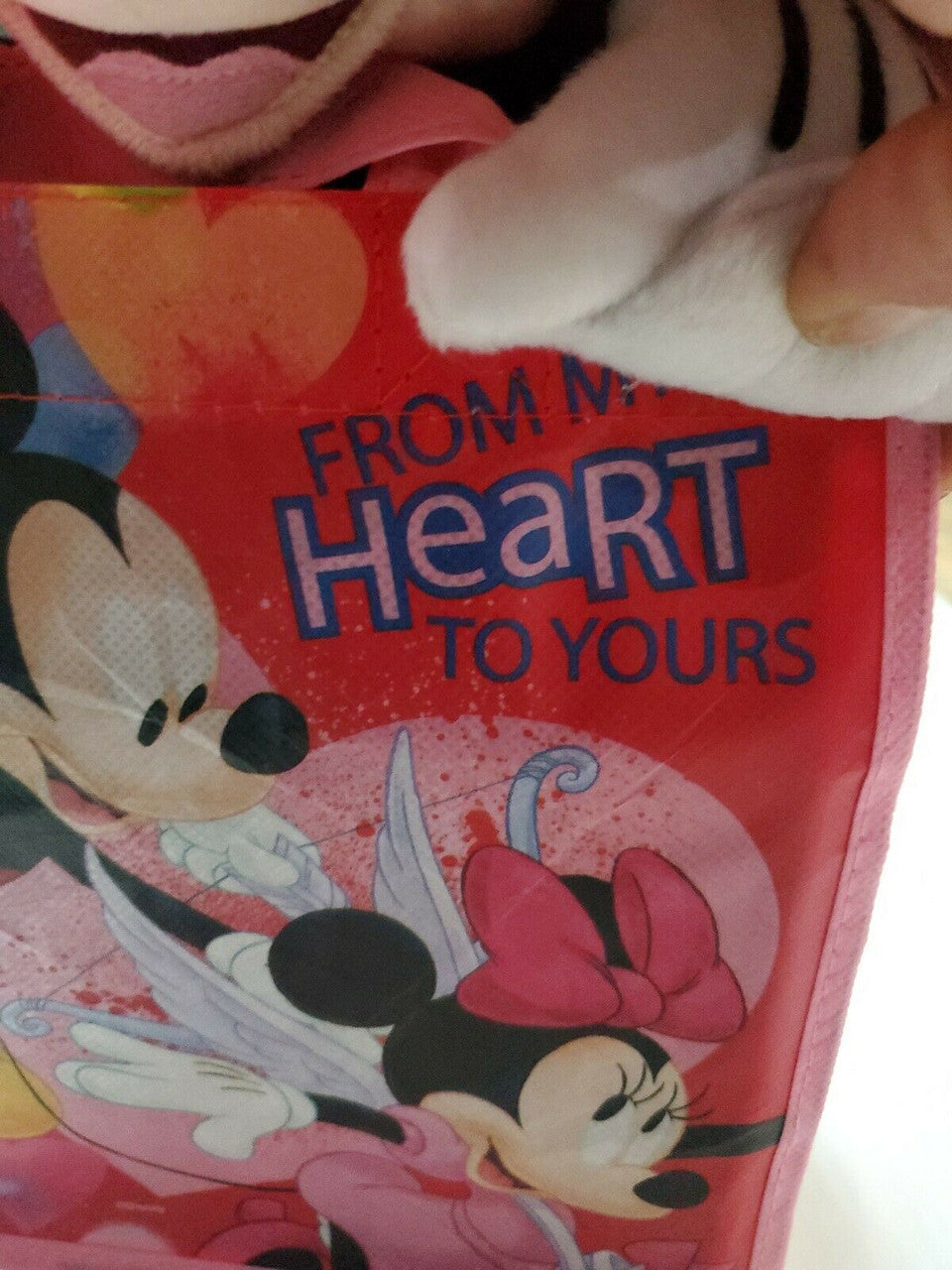 DISNEY Valentines Day Gift Set Mickey Mouse 12" Plush & Lollipop