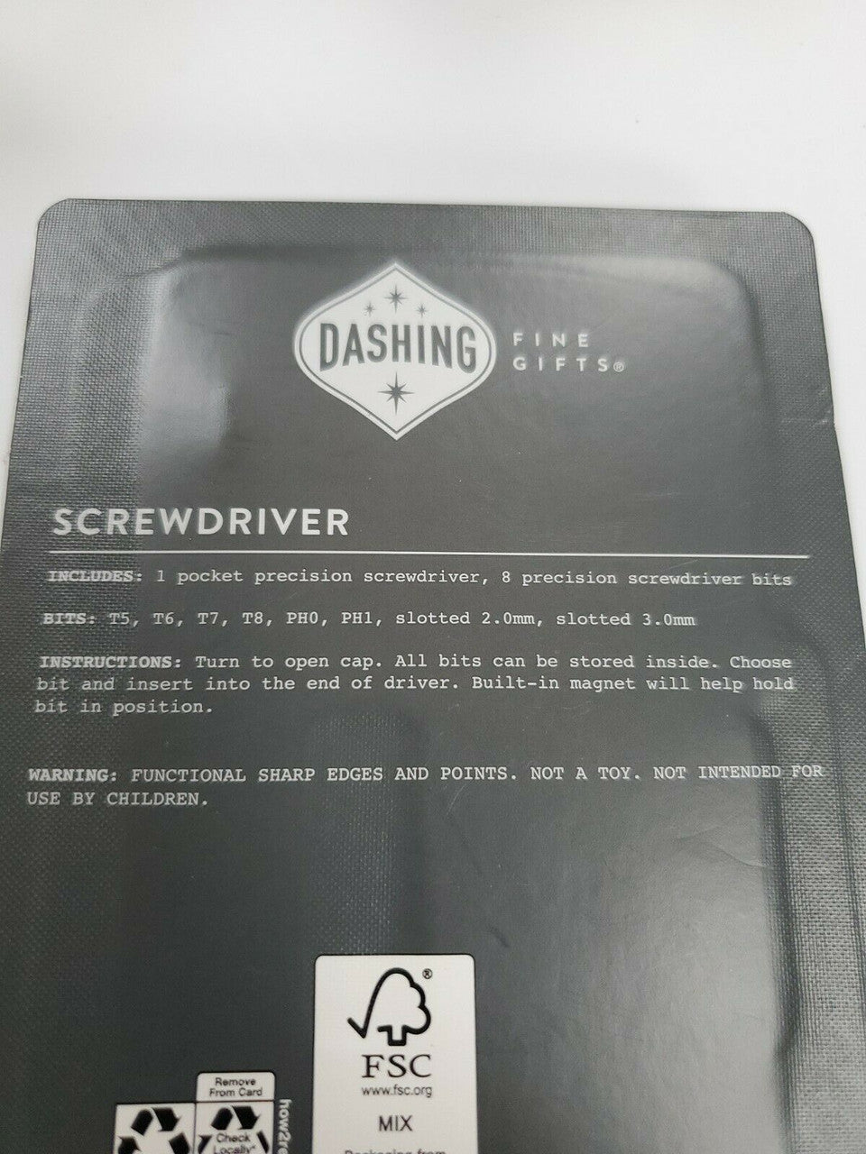 DASHING Pocket Precision Screwdriver With 8 Bits