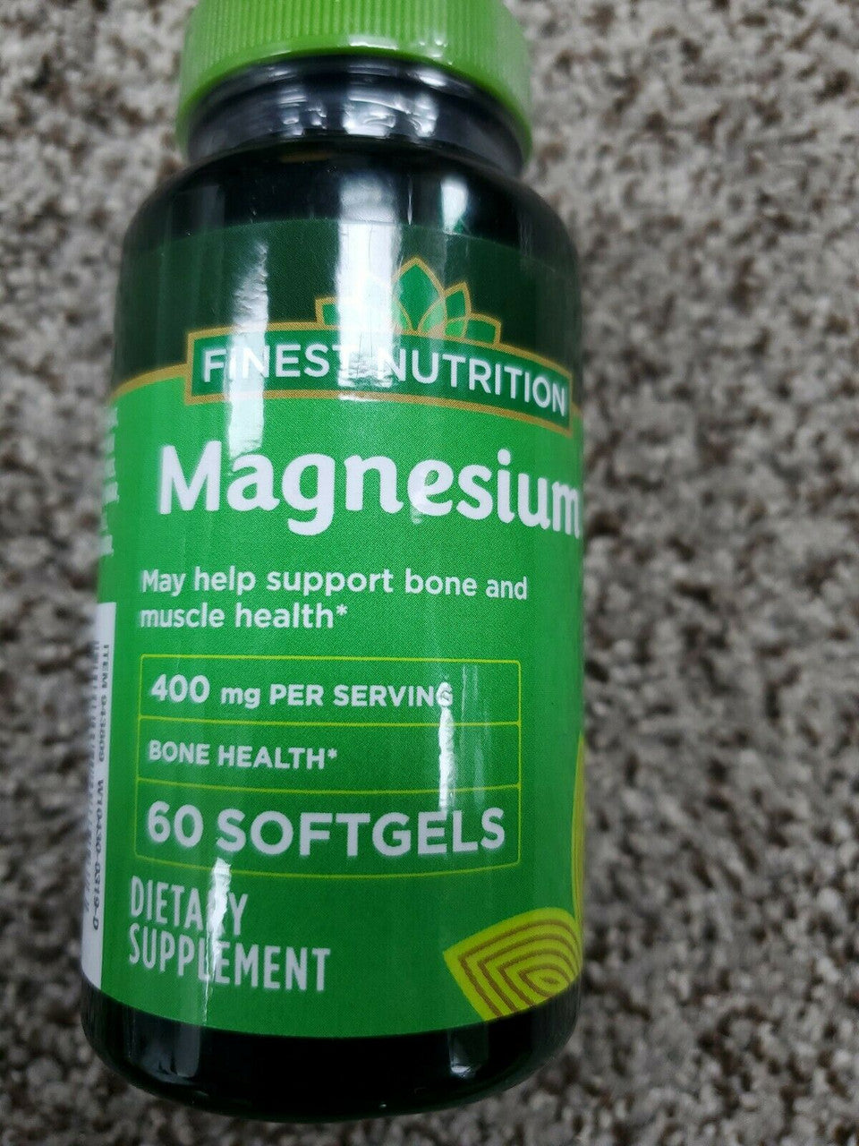 Finest Nutrition Magnesium 400 mg 60 Softgels EXP: 11/23