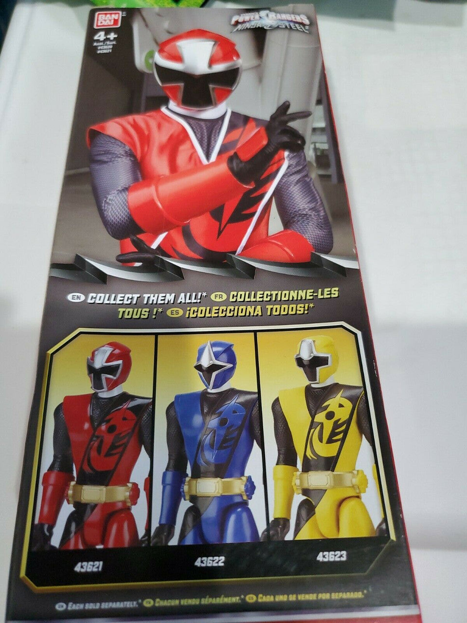Power Rangers Ninja Steel Red Ranger 12" Action Figure 2016  Bandai SCG Toy