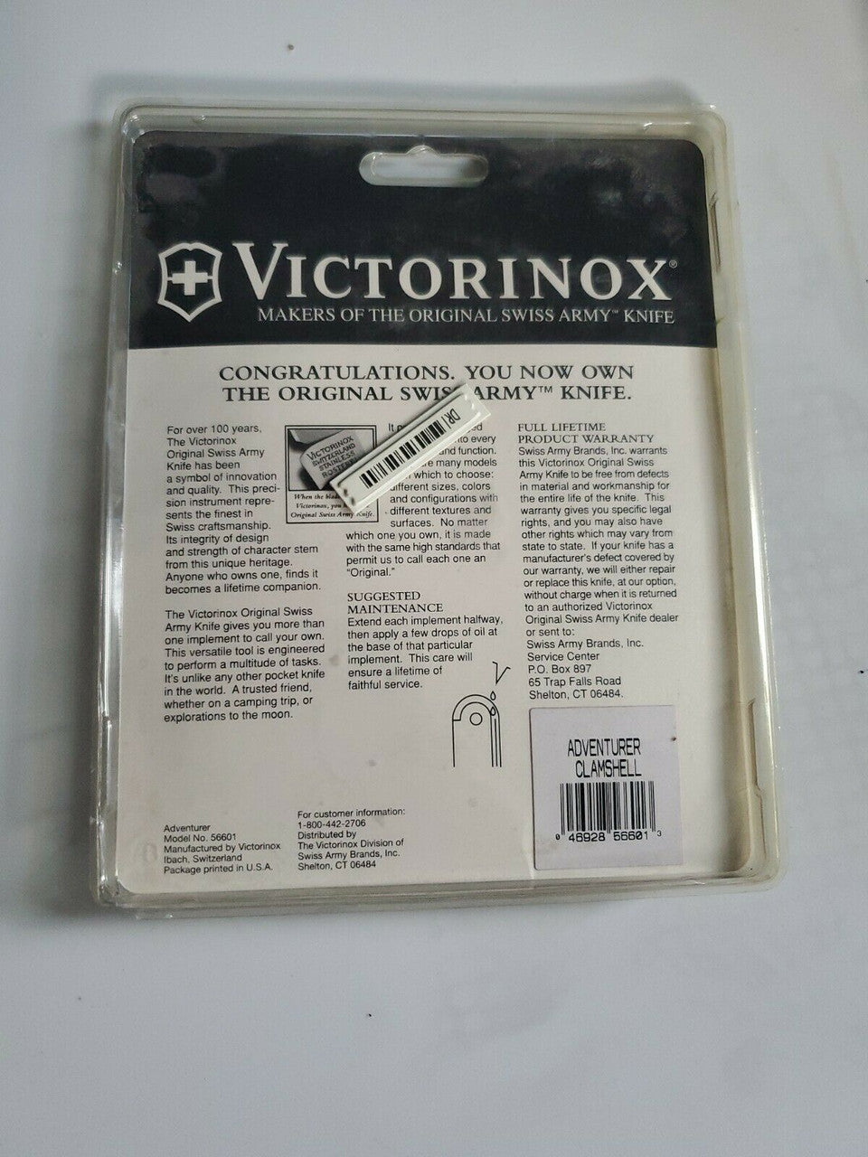 Original Victorinox "Adventurer" Swiss Army Knife Slide-Locking Model