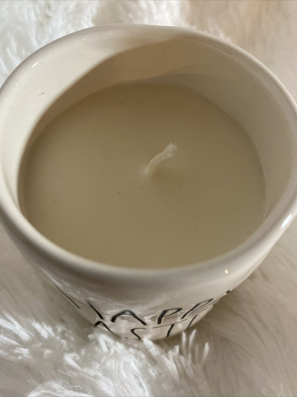 Rae Dunn “Happy Easter” Ceramic 7.7oz Candle- GARDENIA BLOOM Richly Scented
