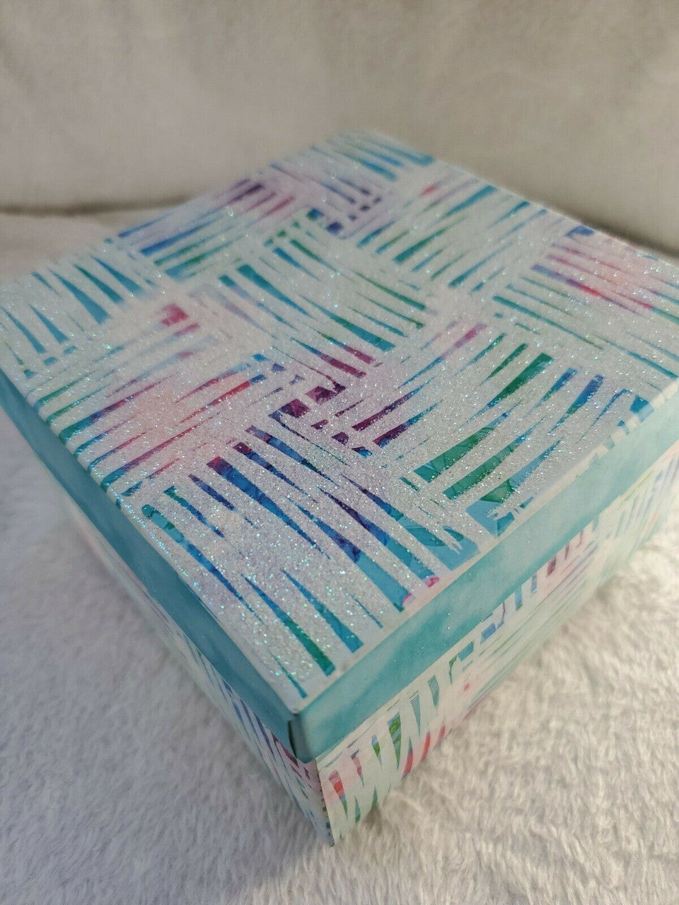 Greenbrier Co. Gift Box Hard Cardboard size 4×4×3 Nice decoration