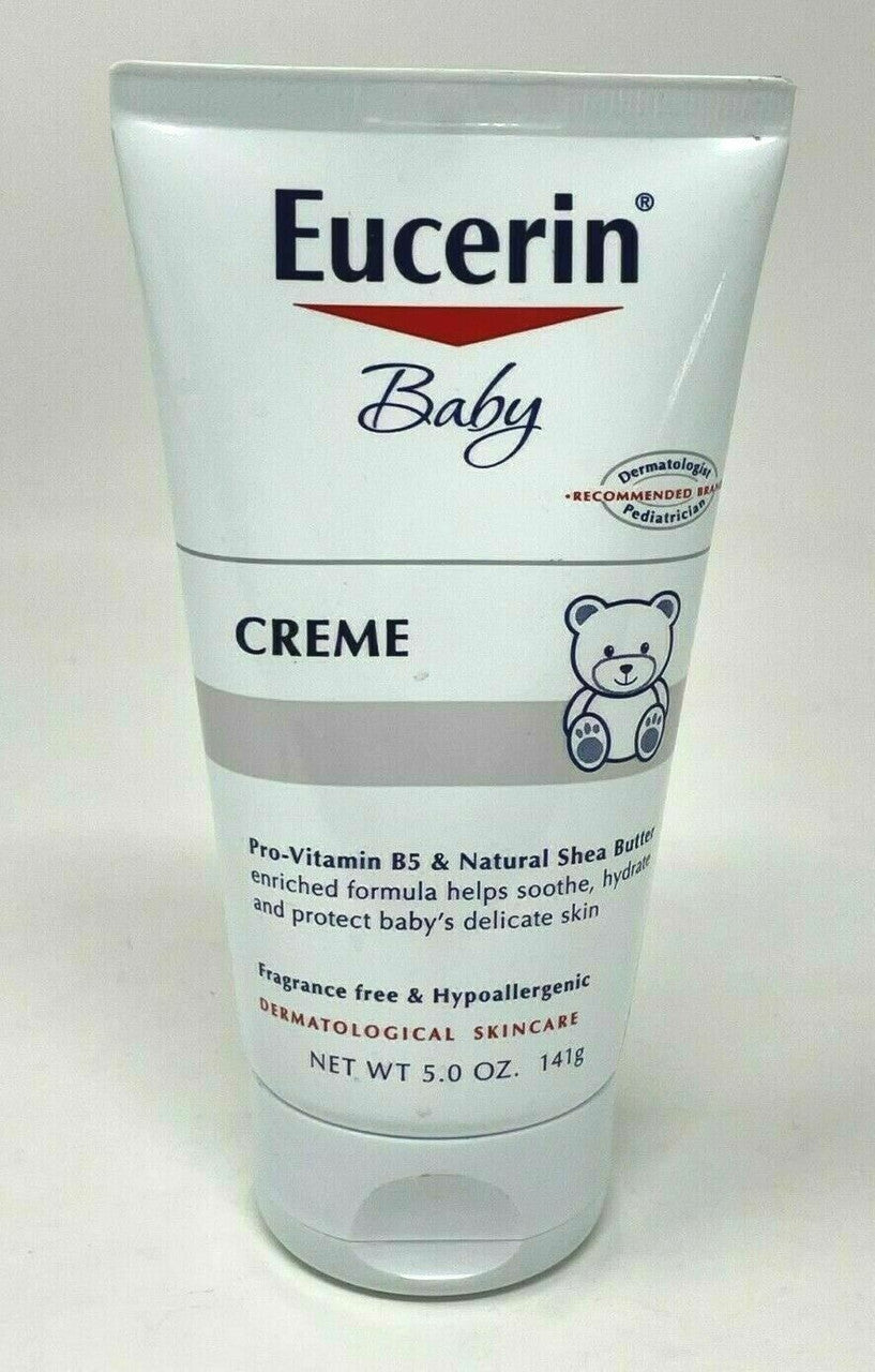 Eucerin BABY Crème Lotion Shea Butter Skin 5 Oz Cream - Diaper Rash Dry Skin