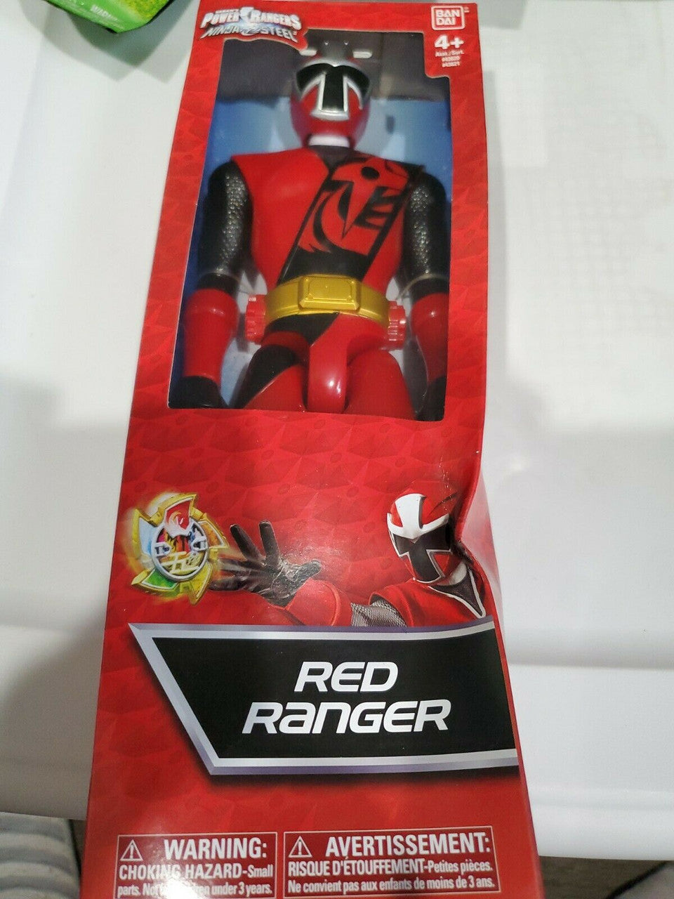 Power Rangers Ninja Steel Red Ranger 12" Action Figure 2016  Bandai SCG Toy