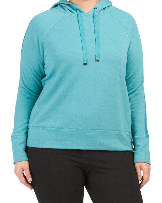 JOCKEY Plus Fleece Hoodie Aqua XL (1X) MWT