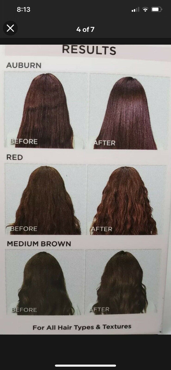 L'Oreal Le Color Gloss 1 Step Toning Gloss Auburn Deeply Conditions 4 oz.