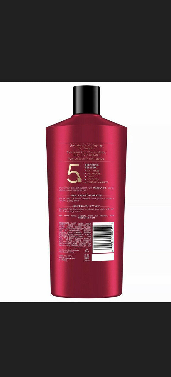 TRESemmé Shampoo, Keratin Smooth, 22 oz w/ Marula Oil