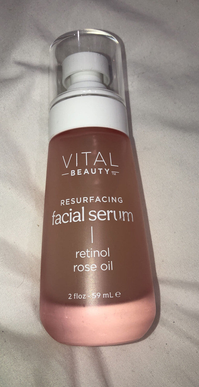 Vital beauty resurfacing facial serum retinol rose oil 2 fl oz