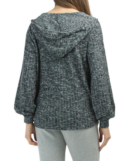 PEYTON PRIMROSE Surplice Puff Sleeve Hoodie S (possibly M) soft