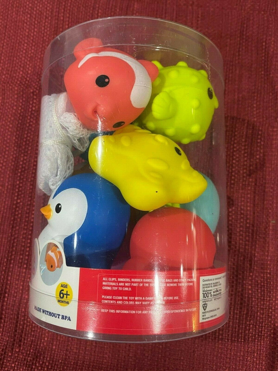 BRAND NEW- PLAYRIGHT 10 PACK OCEAN PALS- BPA FREE Bath/Pool Squirters -6+ Months