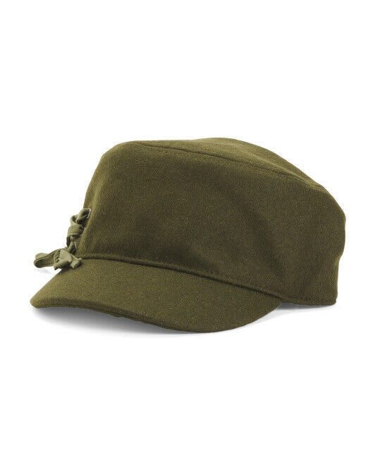 SWEET TURNS Cadet Hat VANESSA With Side Solid Lace Detail one size women OLIVE
