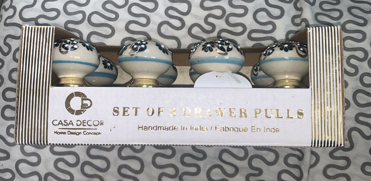 Casa Decor Set of 8 Drawer Pulls handmade in India