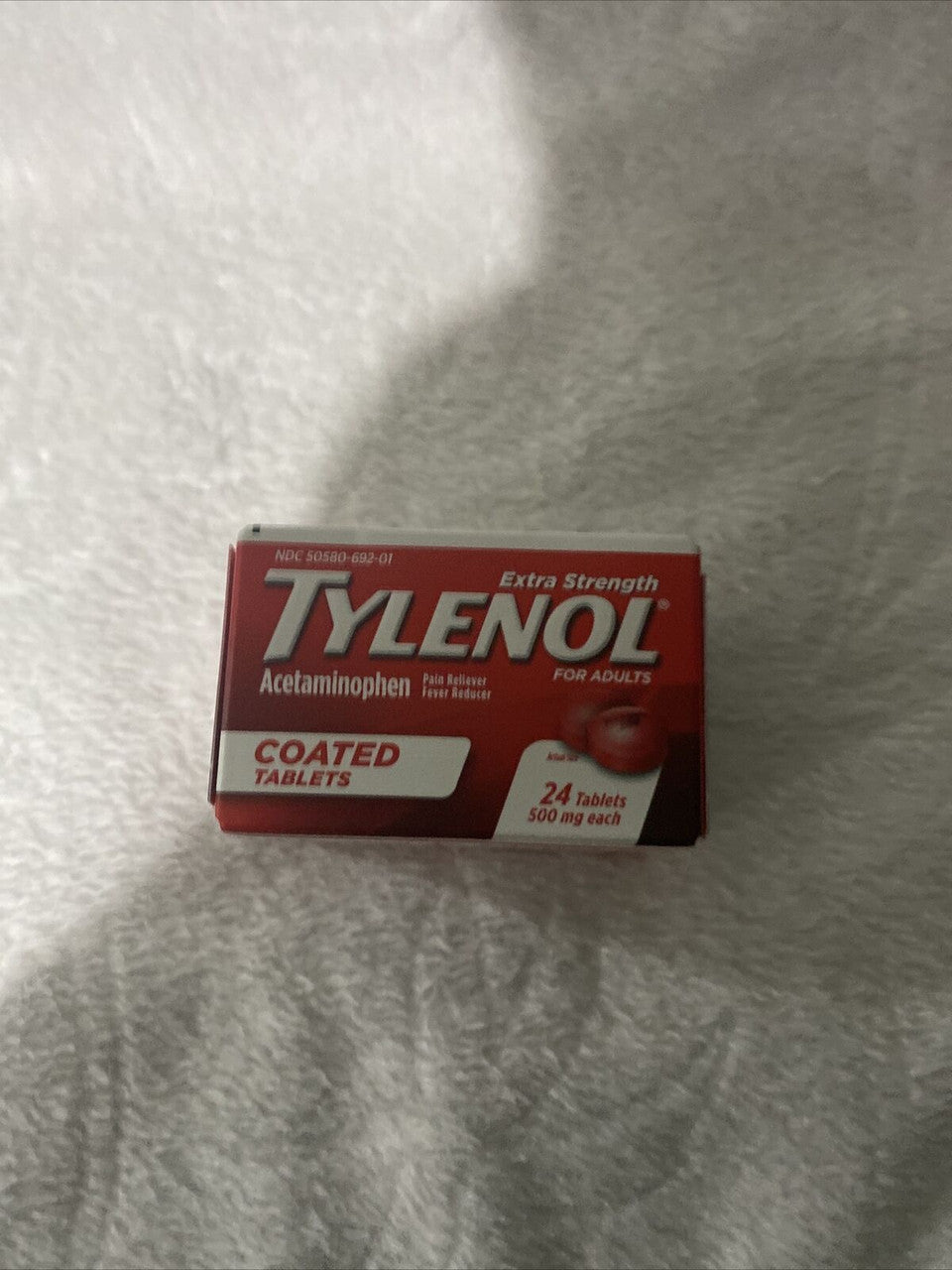 Tylenol Extra Strength Acetaminophen 500 mg 24 ct.coated tablets -2/2022