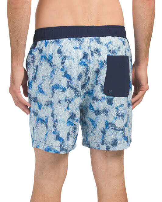 MICHAEL BASTIAN Seaweed, Ocean Camo Print Board Shorts M
