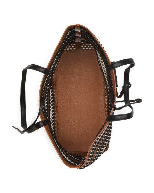 URBAN EXPRESSIONS Perforated Tote With Wristlet handbag bag