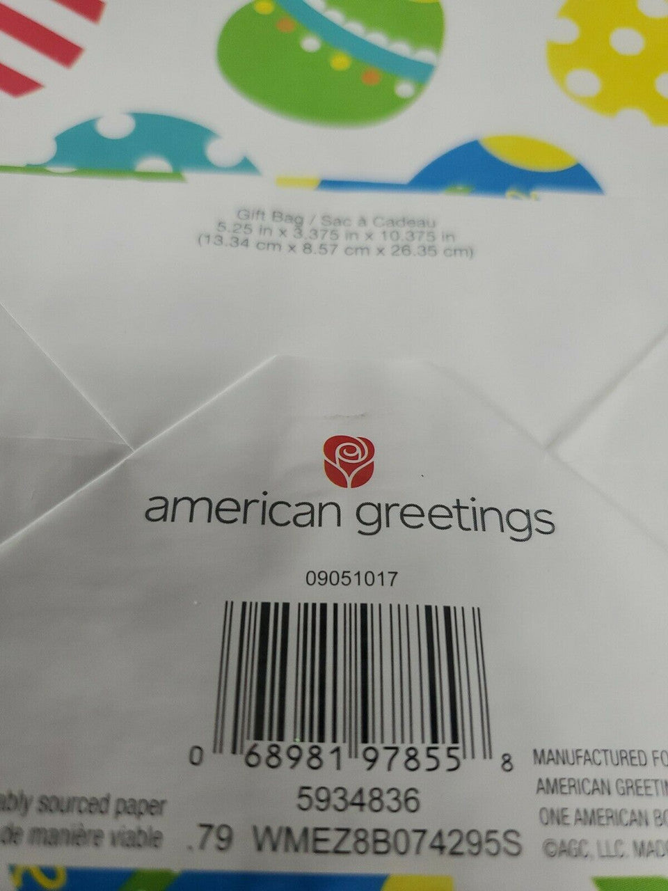 AMERICAN GREETINGS Easter Gift Paper Bags/Sacks Treats Goodies LOT OF 19 PC