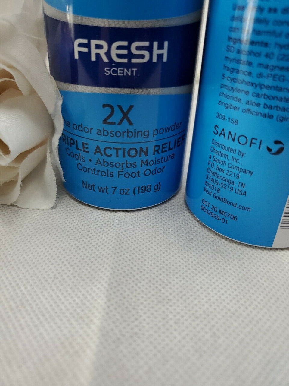 2 Pack Gold Bond No Mess Foot Powder Spray Fresh 7 Oz Each