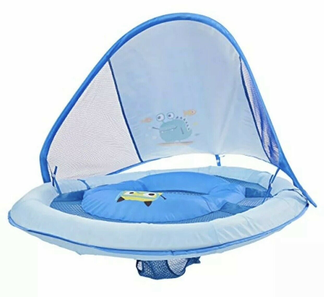SwimWays Baby Spring Float Sun Canopy - Blue Sea Monster