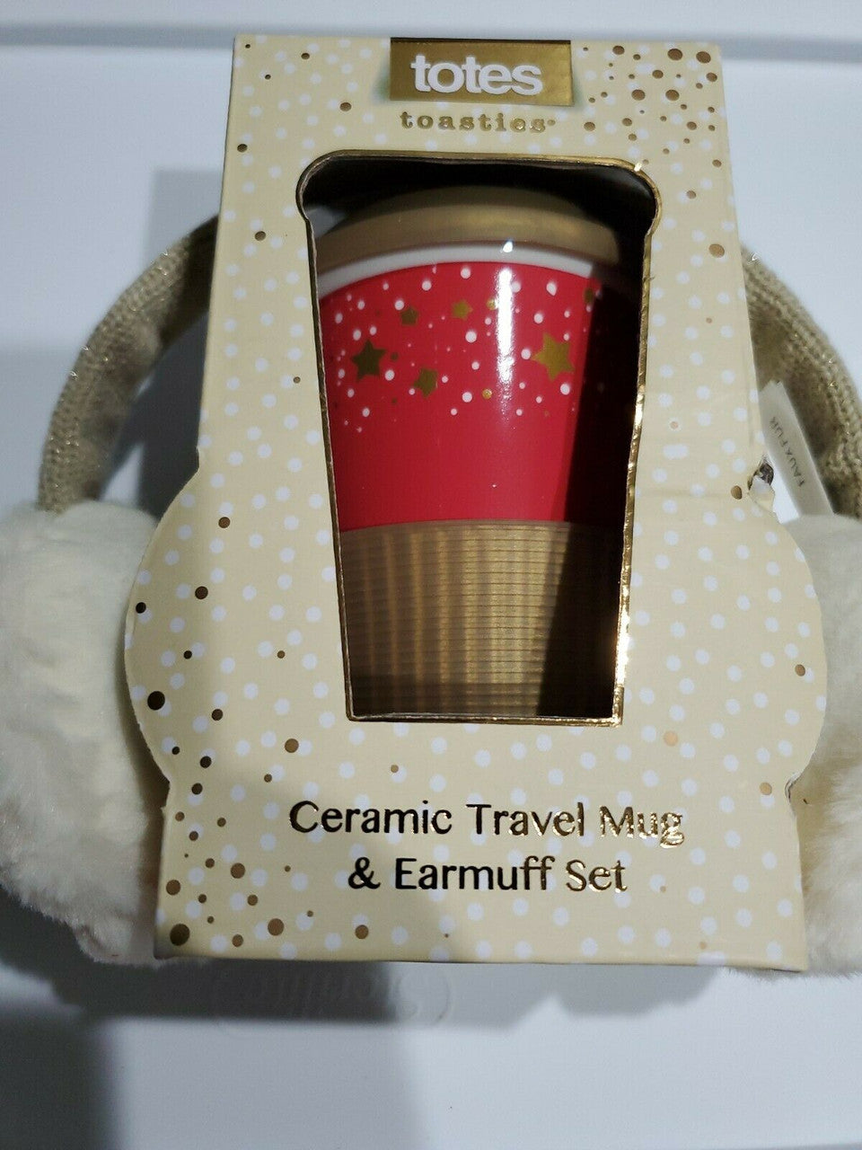 Totes Toasties Ceramic Travel Mug & Earmuff Gift Set