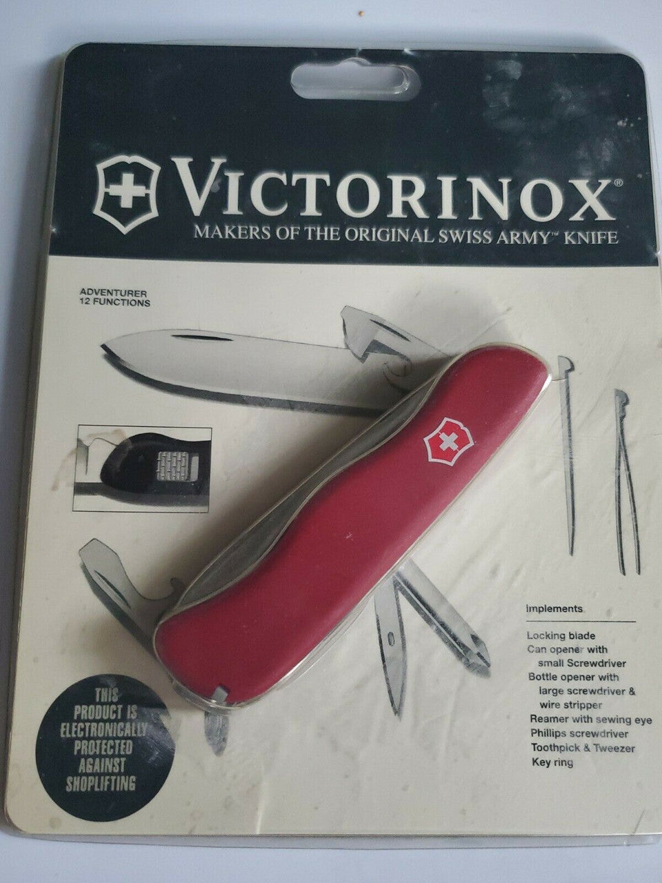 Original Victorinox "Adventurer" Swiss Army Knife Slide-Locking Model