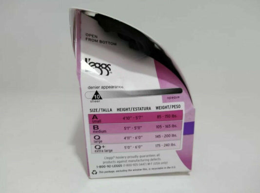 LEGGS SILKEN MIST CONTROL TOP Silky SHEER LEG PANTYHOSE  Q Nude Run Resistant