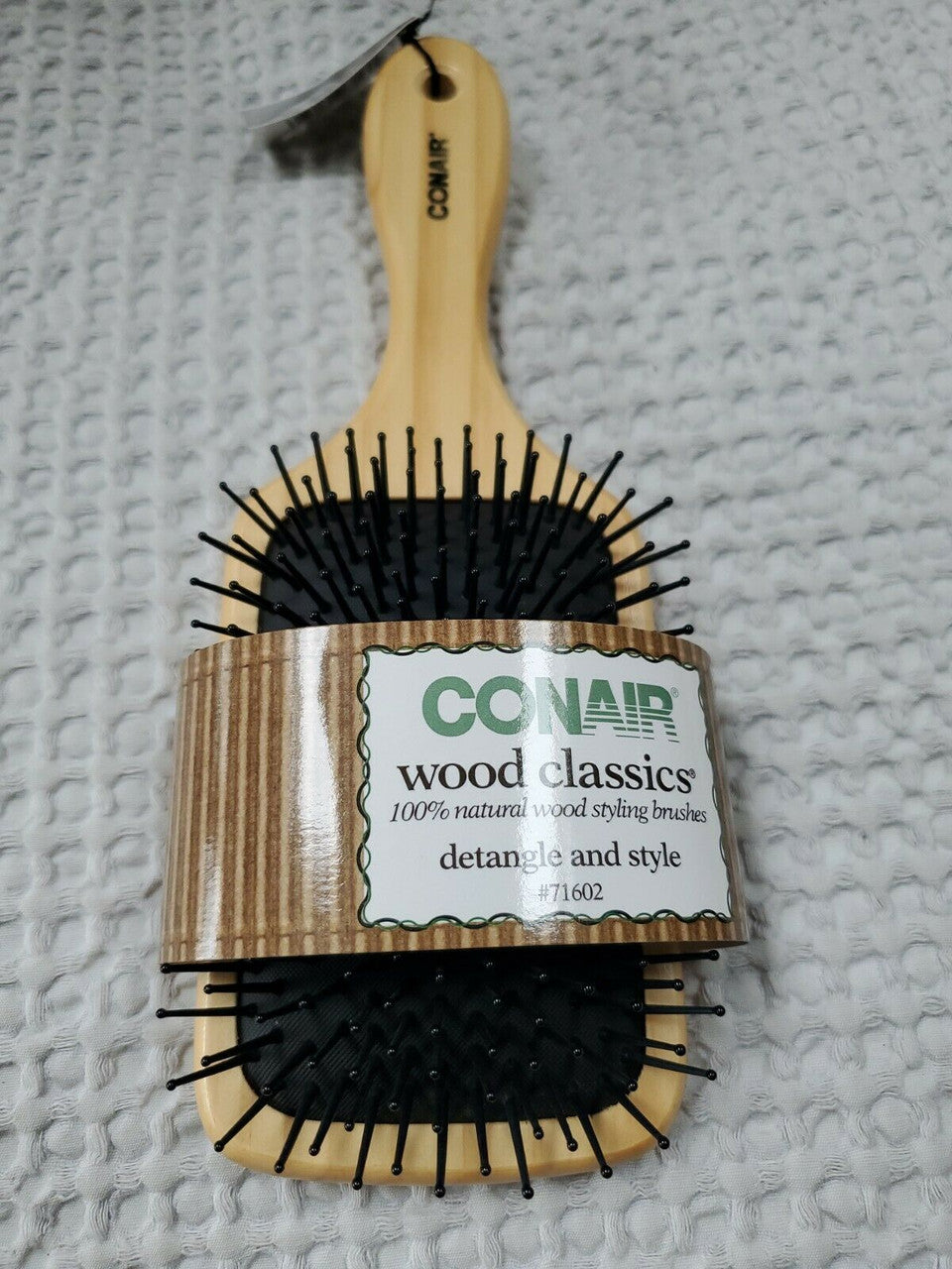 CONAIR Classic Wood Hair Brush  Detangle and Style natural wood