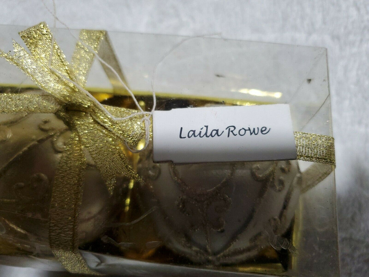 Gold & Silver Round Ball Candle Set – Holiday Decorative Candles, Set of 2